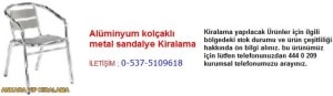 Ankara alüminyum kolçaklı metal sandalye kiralama