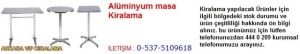 Ankara alüminyum masa çeşitleri kiralama