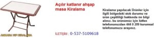 Ankara açılır katlanır ahşap masa kiralama firması