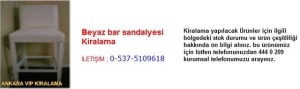 Ankara beyaz bar sandalyesi kiralama