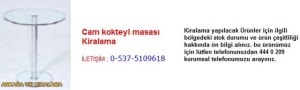 Ankara cam kokteyl masası kiralama