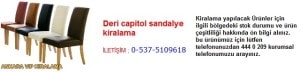 Ankara deri capitol sandalye kiralama