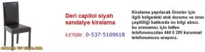 Ankara deri capitol siyah sandalye kiralama
