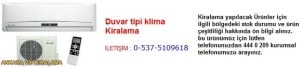 Ankara duvar tipi klima kiralama