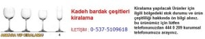 Ankara kadeh bardak çeşitleri kiralama