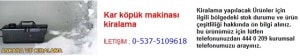 Ankara kar köpük makinası kiralama