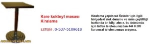 Ankara kare kokteyl masası kiralama