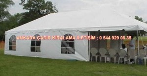 Ankara kiralama çadır kamelya