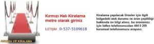 Ankara kırmızı halı kiralama