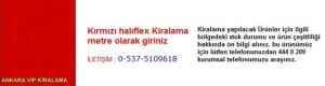 Ankara kırmızı halıflex kiralama