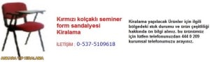 Ankara kırmızı kolçaklı seminer form sandalyesi kiralama