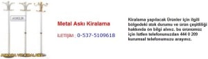 Ankara metal askı kiralama