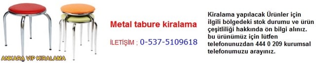 Ankara metal tabure kiralama