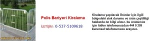 Ankara polis bariyeri kiralama