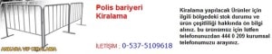 Ankara polis bariyeri kiralama modelleri çeşitleri