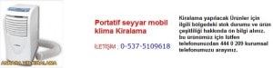 Ankara portatif seyyar mobil klima kiralama