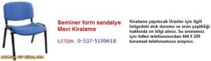 Ankara seminer form sandalye mavi kiralama