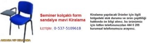 Ankara seminer kolçaklı form sandalye mavi kiralama