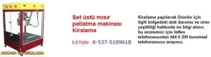 Ankara set üstü mısır patlatma makinası kiralama