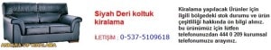 Ankara siyah deri koltuk kiralama