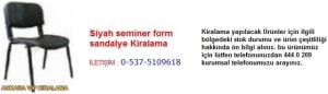 Ankara siyah seminer form sandalye kiralama