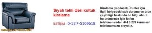 Ankara siyah tekli deri koltuk kiralama