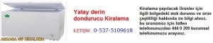 Ankara yatay derin dondurucu kiralama