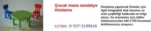 Ankara çocuk masa sandalyesi kiralama